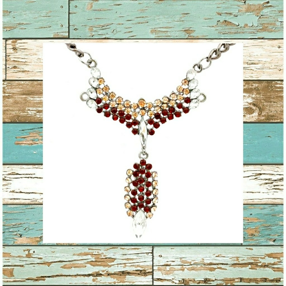 Unique Crystal Statement Necklace